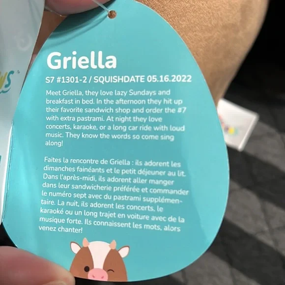 NWT 7” Griella the Cow Squishmallow - Picture 4 of 5